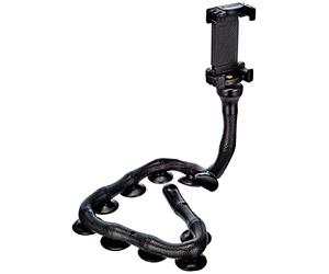 DigiPower Octopus EU-DP-SCH-BK Support Universel pour Smartphone avec ventouses, 51 cm, avec Une adhérence optimale sur Les Surfaces Lisses, Noir