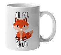 DigiPrint Graphics Oh for Fox Sake | Funny Coffee Cup | Novelty Tea Mug Gift | White, Present, Quality Printed (MUG032)