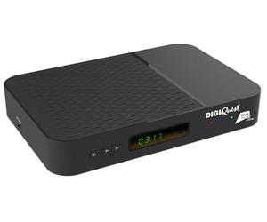 DIGIQUEST AX3_tivùsat Universel Décodeur Combo 4K tivùsat avec triple tuner DVB-T2 HEVC Main 10 (10 bits), DVB-S2, Powered by Android TV™ | Contrôle vocal | Google Cast™ | Carte intelligente tivùsat