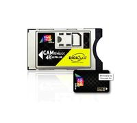 DIGIQUEST CAM tivùsat 4K Ultra HD CI+ | TV par Satellite sans décodeur | Plus de 130 chaînes HD et 4K | Carte à Puce Incluse | Certifiée tivùsat