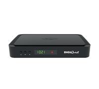DIGIQUEST Decoder tivùsat Combo 4K Q80 | Récepteur Satellite HbbTV, Double Tuner | Fonction d'enregistrement activable | Mediaplayer, télécommande 2 en 1 | Smartcard tivùsat Incluse | Noir
