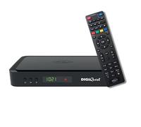 DIGIQUEST Décodeur tivùsat Combo 4K Q99 | Récepteur Satellite HEVC Main 10 HbbTV, Double Tuner | Fonction d'enregistrement activable | Mediaplayer, télécommande 2 en 1 | Smartcard tivùsat Incluse