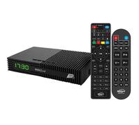DIGIQUEST Décodeur Tivùsat Ti9, DVB-S2 | Double télécommande 2 en 1 dont une avec grandes touches | Auto-installation | Carte intelligente Tivùsat incluse | HDR10/HLG | Enregistrement activable |