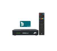 DigiQuest Maximo Combo DVB-S2+T2 Récepteur Tivusat avec carte MERLIN HD activée