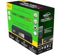Digiquest Twin Tuner Rec Decoder DVB-T2 HEVC H.265 Chipset 10 bit, TV numérique terrestre 2024, Full HD FTA, USB, HDMI, SCART, Ethernet LAN RJ-45, télécommande 2 en 1, noir, métal