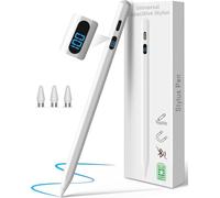 Digiroot Stylet pour Android, stylet avec affichage LED d'alimentation, stylet pour tablette compatible avec les tablettes et téléphones Samsung/Huawei/Lenovo/Xiaomi, stylo intelligent magnétique pour