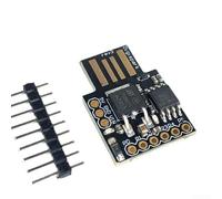 Digispark pour carte de développement Attiny85 Module microcontrôleur compact pour Arduino IDE pour PWM pour capteurs ADC Wearable Tech PCB 6 broches I/O Noir