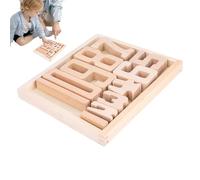Digit Building Blocks - Math Learning Toy pour , Ensemble de nombres en bois de grande taille | Preschool Educational Play for Boys Girls âgés compris entre 1 et 3, Comptant le jeu logique pour