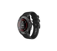 Digit. Tail 22mm silicone sport replacement quickfit band bracelets pour garmin fenix 5 / fenix 5 plus smartwatch (noir)