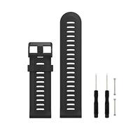 Digit.Tail 26mm Silicone Sport Replacement Band Bracelets avec Connecteurs et Torx Tournevis Accessoires pour Garmin Fenix 2 / Fenix 3 / Fenix 3 HR/Fenix 5X (Noir)
