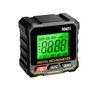Digital Angle Finder - Écran automatique - Inclinomètre magnétique à quatre côtés - Écran LCD multifonction - Règle de mesure électronique - Appareil de nivellement pour le travail