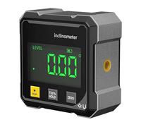 Digital Angle Finder with Electronic Laser, 4-Side Magnetic Digital Angle Gauge, Table Saw Miter Protractor, USB Charging Digital Inclinometer Level, Cube Inclinometer for Construction, Woodworking