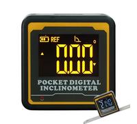 Digital Angle Gauge | 3.6x3.6x2cm Electronic Precision Protractor Inclinometer Table Saw Miter, Portable Digital Level Angle Finder Tool | For Mechanic Metalworking Woodworking Construction Carpentry
