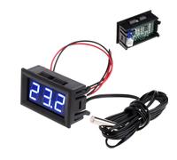 Digital Aquarium Thermograph - Waterproof Real-Time Monitor for Precise Water Temperature, Fast Response Sensor with Lcd Display, Tank Temperature Gauge for Fish Tank Aquaculture Car Refrigerator