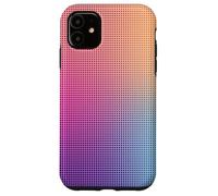 Digital Aura Gradient Pink Orange Purple Pixel Energy Design Coque pour iPhone 11