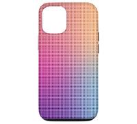 Digital Aura Gradient Pink Orange Purple Pixel Energy Design Coque pour iPhone 12/12 Pro