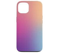Digital Aura Gradient Pink Orange Purple Pixel Energy Design Coque pour iPhone 13
