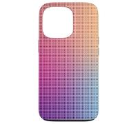 Digital Aura Gradient Pink Orange Purple Pixel Energy Design Coque pour iPhone 13 Pro