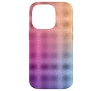 Digital Aura Gradient Pink Orange Purple Pixel Energy Design Coque pour iPhone 14 Pro