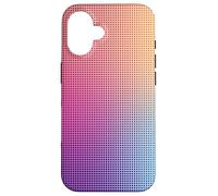 Digital Aura Gradient Pink Orange Purple Pixel Energy Design Coque pour iPhone 16