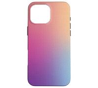 Digital Aura Gradient Pink Orange Purple Pixel Energy Design Coque pour iPhone 16 Pro Max