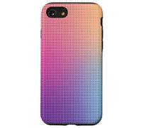 Digital Aura Gradient Pink Orange Purple Pixel Energy Design Coque pour iPhone SE (2020) / 7/8