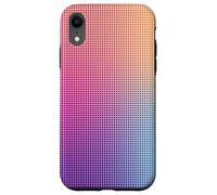 Digital Aura Gradient Pink Orange Purple Pixel Energy Design Coque pour iPhone XR