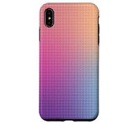 Digital Aura Gradient Pink Orange Purple Pixel Energy Design Coque pour iPhone XS Max