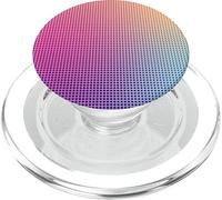 Digital Aura Gradient Pink Orange Purple Pixel Energy Design PopSockets PopGrip pour MagSafe