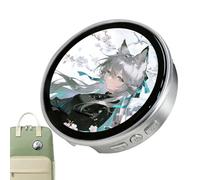 Digital Badge - 500mAh Smart Pin | Digital Badge Photo Video Screen With App Control, 1.85 Inch HD Touchscreen Pixel Button For Cosplay, 1 Piece, DIY Display