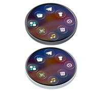 Digital Badge Pin - 1.85 Inch HD Display Pin | Touchscreen LED Programmable Badge | Rechargeable Video Photo LCD For Concerts, Cosplay, Anime, Football Fans - GIF Display, Se référer à la description