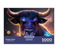 Digital Bull Art Pièces Imbriquées Durables Loisir pour Le Temps Libre, Les Soirées, Les W nds Et Les Périodes De Vacances 70x50cm/1000pcs