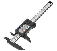 Digital Caliper 100 mm Plastic Electronic Digital Caliper with Large LCD Screen Measuring Tool Electronic Ruler for Jewelry Industrial