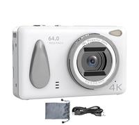 Digital Camera, Photo Camera, 2.4-inch, Small Photography Device with 4K HD Display, 18X Zoom, Anti-Shake, Ideal for Student Vlogging, Travel, Wedding, Birthdays, Black/Pink/White