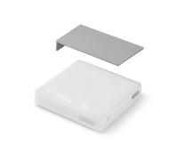 Digital Coffee Scale with Timer, 0.1g Accuracy Manual Auto Timing Gravity Sensor Type-C Rechargeable 2 Sizes 104x104x19mm/4.09x4.09x0.74in Silicone Cover for Espresso Pour Over Cof (Blanc)