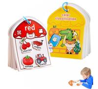 Digital Cognition Busy Book,Color Sorting Quiet Paste Book,livre d'activités velcro.jouet enfant de correspondance de motricité fine,jouet de voyage pour enfants portable,jeux montessori 3 4 5 ans-B