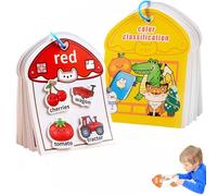 Digital Cognition Busy Book,Color Sorting Quiet Paste Book,livre d'activités velcro.jouet enfant de correspondance de motricité fine,jouet de voyage pour enfants portable,jeux montessori 3 4 5 ans-B