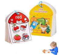 Digital Cognition Busy Book,Color Sorting Quiet Paste Book,livre d'activités velcro.jouet enfant de correspondance de motricité fine,jouet de voyage pour enfants portable,jeux montessori 3 4 5 ans-B