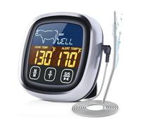 Digital Cooking Thermometer - Waterproof Fast Response Device, Food Safety Precision Instrument, Accurate Temperature Reading Equipment with Foldable Probe Magnetic Base Storage | Ideal for Steak Chic