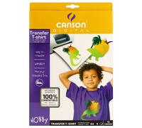 Papier sublimation CANSON Digital Creative Transfert pour T-shirt noir/foncé 140g - A4 (21x29,7cm) - 5 feuilles