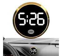 Digital Dashboard Clock - Alloy Material 4,6 cm Size, Touch Screen Timer, Electronic Movement | Clear Number View, Car Interior Timepiece, Auto Dash Display For Sedan, SUV, Truck, RV