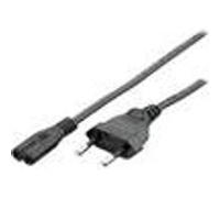 Digital Data - Câble d'alimentation - Europlug (M) pour power IEC 60320 C7 - 1.8 m - noir Noir G