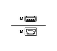 Digital Data - Câble USB - USB (M) pour mini USB type B (M) - 1.8 m - noir