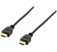 Equip Câble HDMI Fiche mâle HDMI-A 119351 3,00 m Noir 4K UHD contacts dorés
