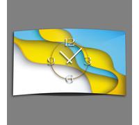 Digital Designer Art abstrait Designer Horloge murale moderne Horloges murales design silencieuses sans tic-tac DIXTIME 3DS-0387