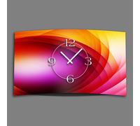 Digital Designer Art abstrait multicolore Designer Horloge murale moderne Design silencieux sans tic-tac DIXTIME 3D-0382