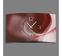 Digital Designer Art abstrait rouge Designer Horloge murale moderne Horloges murales silencieuses sans tic-tac DIXTIME 3DS-0381