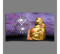 Digital Designer Art Buddha Designer Horloge murale moderne Design silencieux sans tic-tac DIXTIME 3D-0398