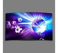 Digital Designer Art Soccer Designer horloge murale abstraite moderne design horloges murales silencieuses pas de tic-tac DIXTIME 3D-0403