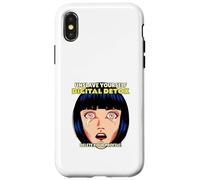 Digital Detox Supprimer Votre Profil (Anti médias Sociaux) Coque pour iPhone X/XS